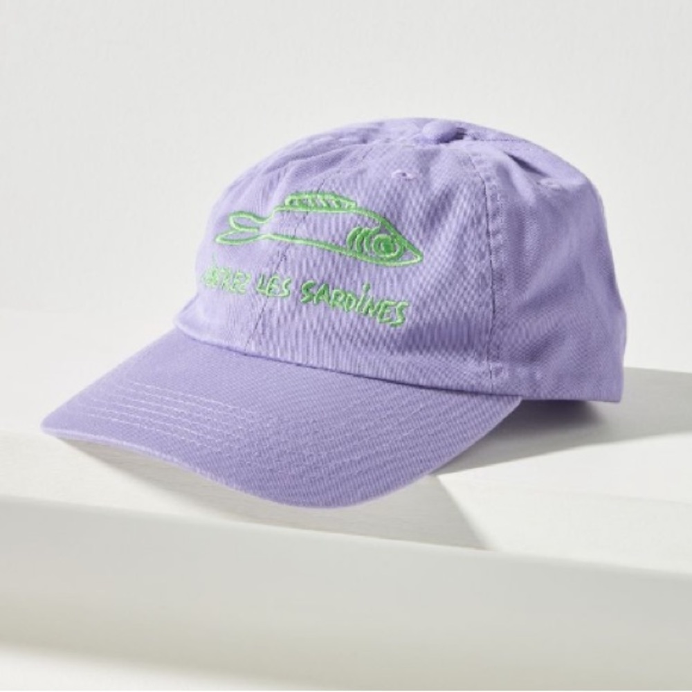 Clare V Sardines baseball cap NWT